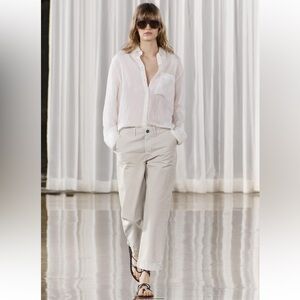 ZARA LOW WAIST CHINO PANTS